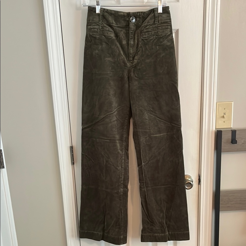 Anthropologie Maeve Corduroy Pants in Olive